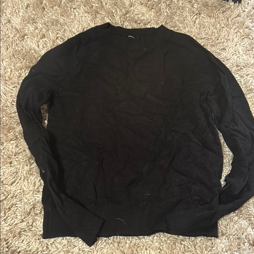 Express Black Knit Top